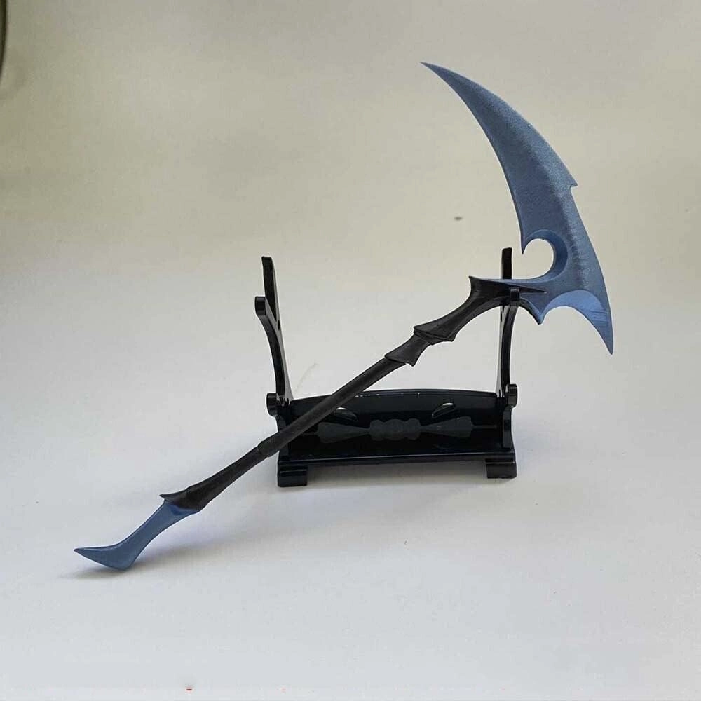 3D Hand-Painted 1/12 Scale Sickle Hook Sword Weapon Model for 6" Action Figure Accessory