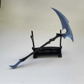3D Hand-Painted 1/12 Scale Sickle Hook Sword Weapon Model for 6" Action Figure Accessory