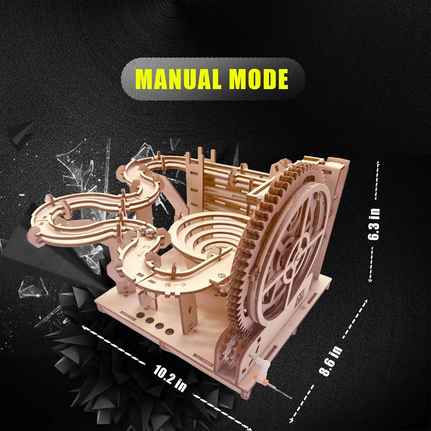 3D Puzzle Wooden Marble Run for Adults DIY Mechanical Puzzle Assembly Wood Crafts to Build Wood Model Kit for Teens Age 14  Years Old