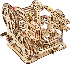 3D Wooden Puzzle Marble Maze Puzzle Craft Toy - Wooden Mechanical Puzzle Assembly Model Building Kit, Gift for Adults and Teens Boys and Girls, DIY Wooden Puzzle Hobby Toys