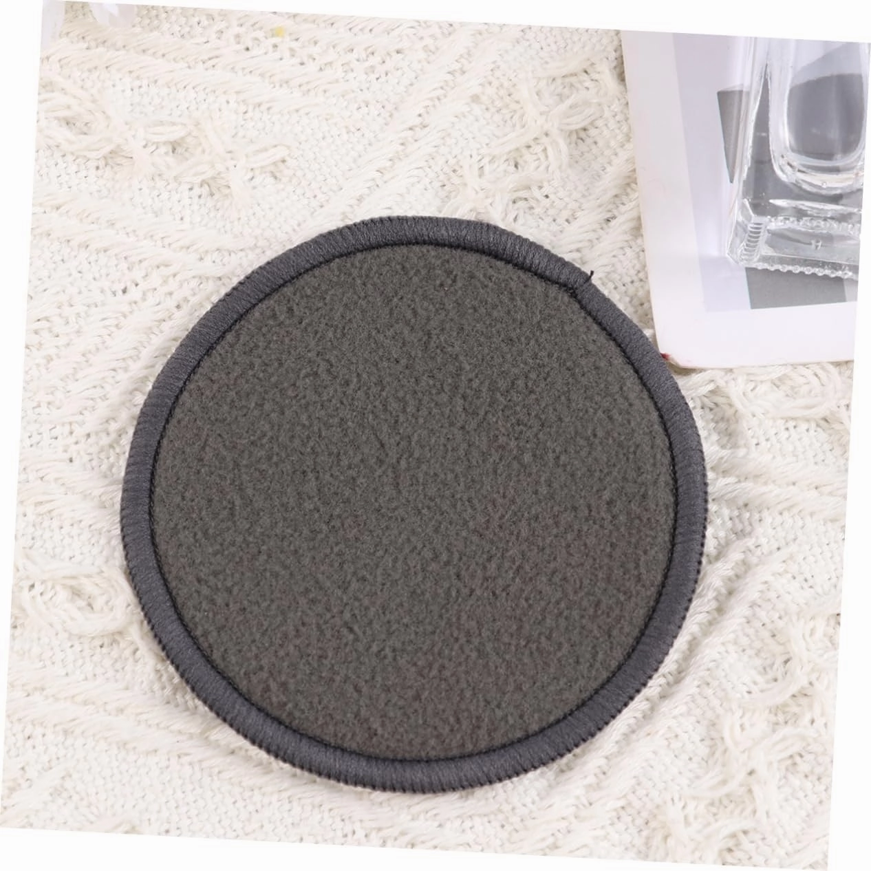 3sets Facial Cleansing Pads Soft Makeup Removal Towel Powder Puff Ideal for Beauty Care 10pcs*3
