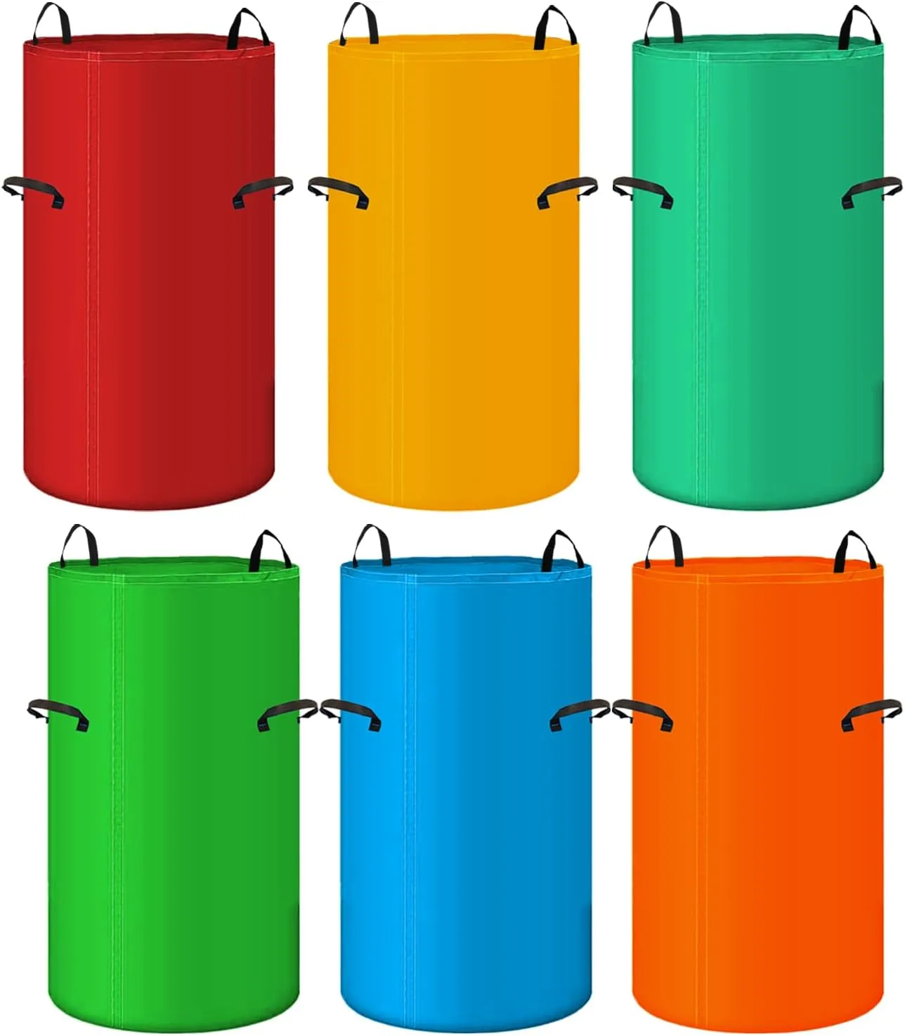 47 PCS Outdoor Games Set Potato Sack Race Bags Sack Race Bags for Adults Bean Bag Toss Game 3 Legged Relay Race Egg Spoon Game Party Blower Carnival Outdoor Lawn Game for Easter Games Party