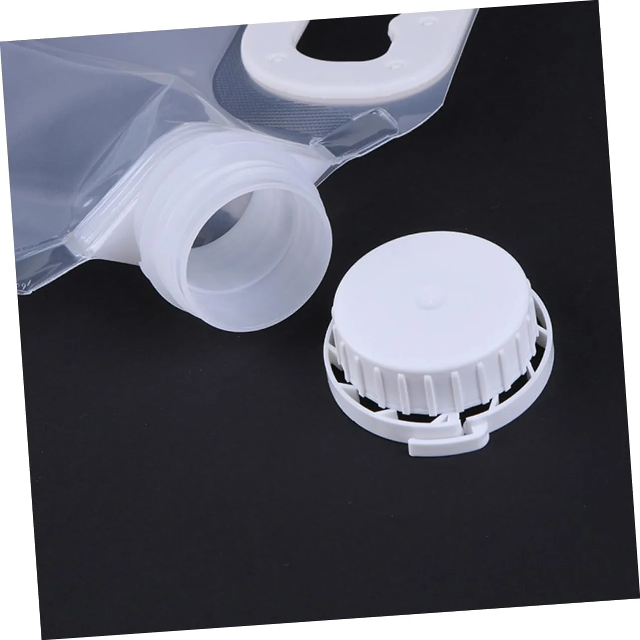 4pcs Portable Outdoor Water Storage Bucket Transparent Water Container for Hiking Camping Fishing Travel Lightweight Space-saving Design