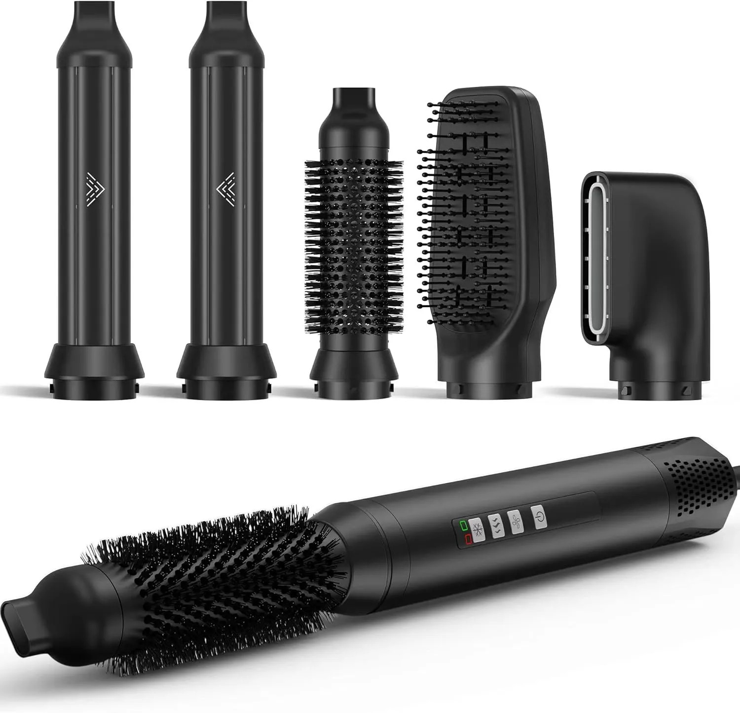 5 in 1 Air Styler, Air Wrap Hair Styler, 1300W Hair Dryer Brush with High-Speed Negative Ionic, Auto-Wrap Curler, Straightening & Hot Air Brush, Blow Dryer Brush for Fast Drying No Heat Damage