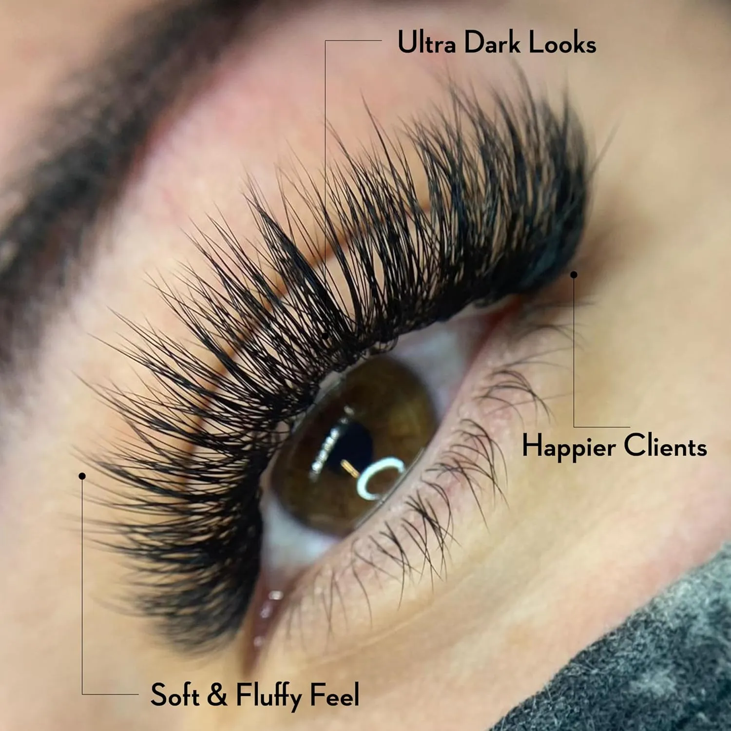 500 Loose Premade Fans Eyelash Extensions, D Curl Volume Lashes,10D 20D 14D-0.05 Thickness, 9-16mm Fluffy Handmade Fan Mixed Tray