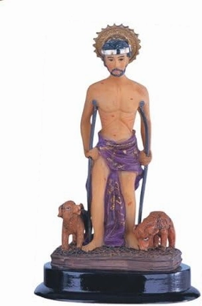 5" Inch Saint Lazarus Statue Figurine Figure San Lazaro Santo St Religious