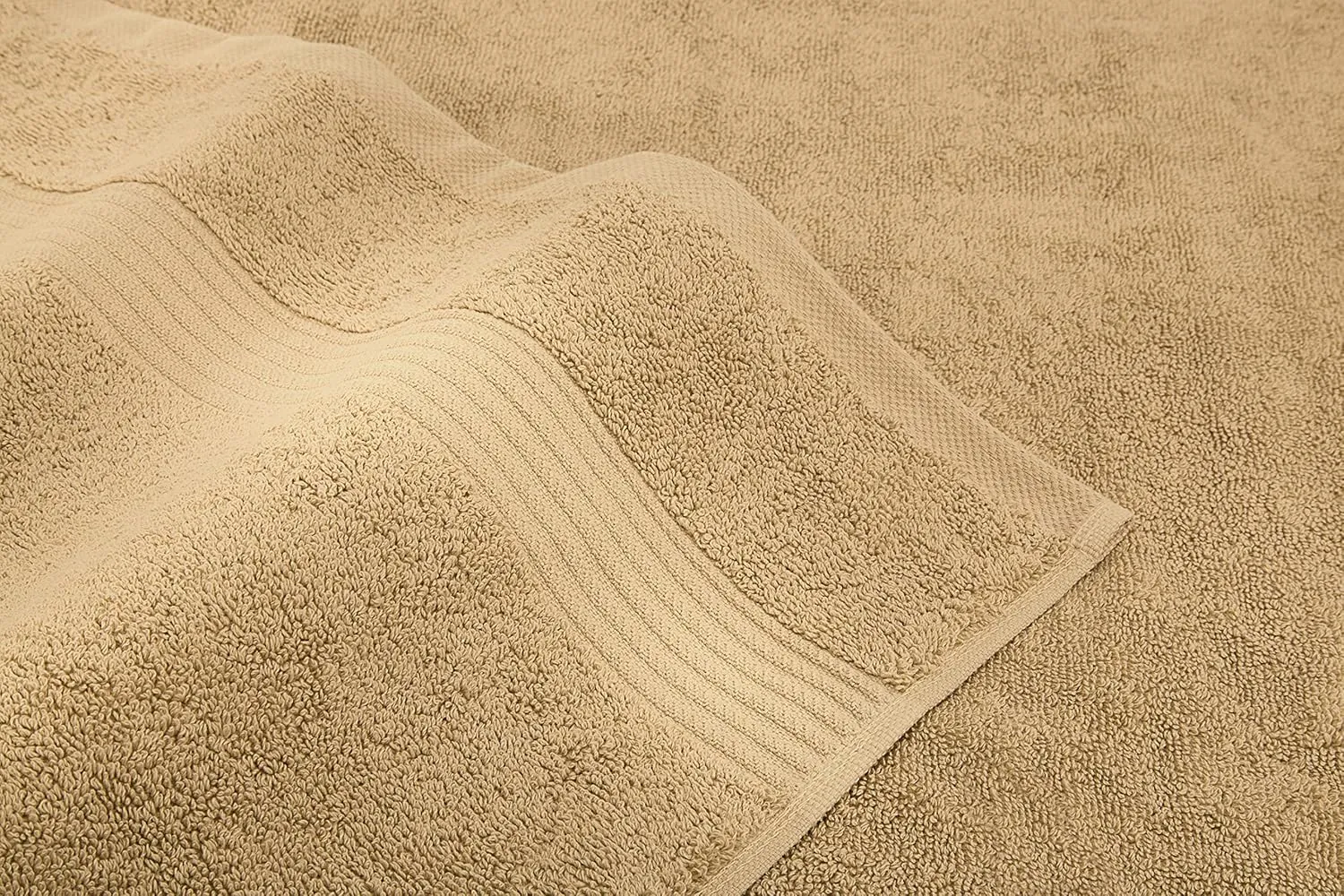 6 Piece Towel Set for Bathroom Clearance Prime, 100% Cotton Turkish Bathroom Towels, 2 Bath Towels 2 Hand Towels 2 Washcloths, Beige