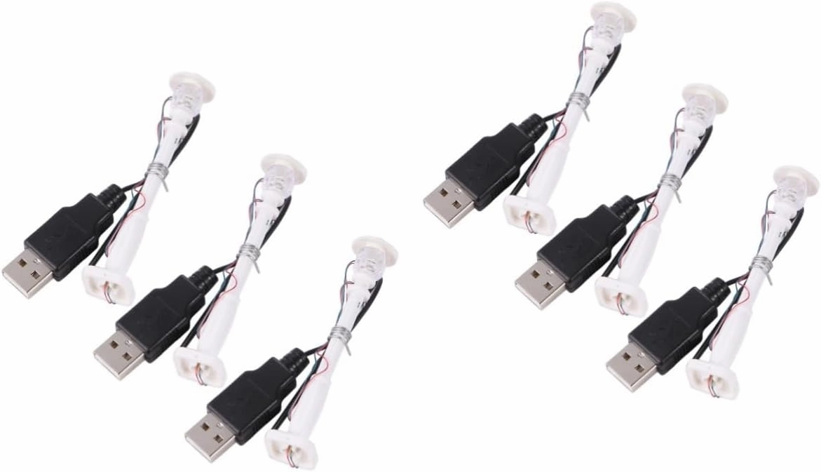 6pcs Led Street Lamp Post Toy Glow Decoration for Miniature Landscapes White Street View Lamp Posts for Toy Models and Scene