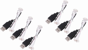 6pcs Led Street Lamp Post Toy Glow Decoration for Miniature Landscapes White Street View Lamp Posts for Toy Models and Scene