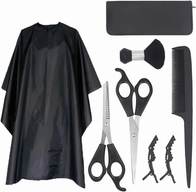 7 Pieces Hair Scissors, Hairdressing Scissors Set, 6.7 Inch Professional Hair Cutting Scissors, Advanced Sharp Hairdressing Cape for Home, Hairdressing Salon, Men and Women