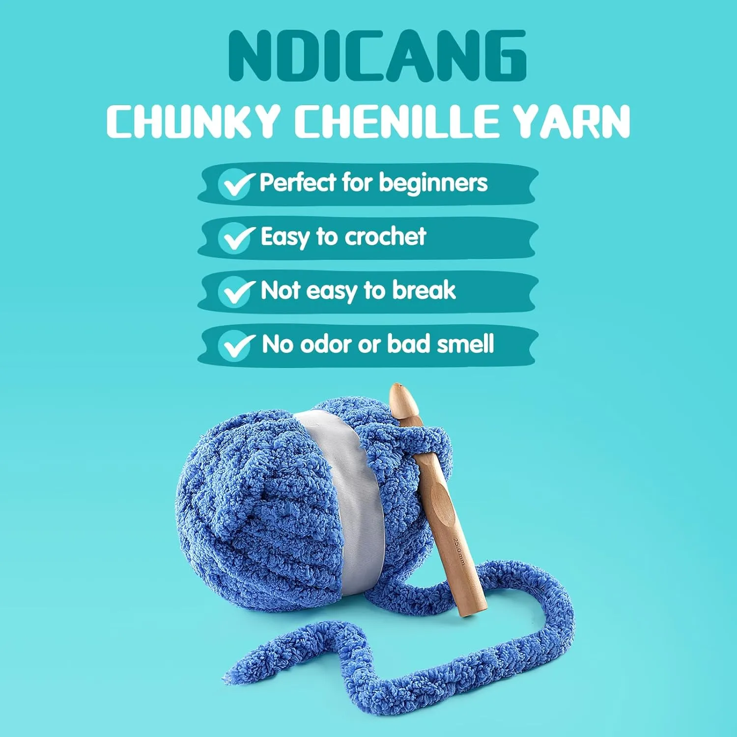8 Pack Chunky Yarn for Hand Knitting - Chunky Chenille Blanket Yarn for Crocheting and Crochet with Jumbo Fluffy Super Bulky 28.4 yds 7.7 oz Each Skein (Black White Gray)