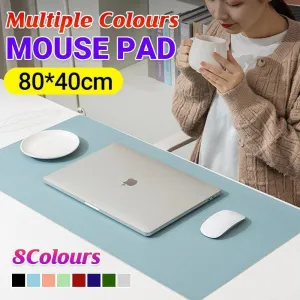 80*40Cm Leather Mouse Pad Gaming Desk Mat Anti Slip Extended Waterproof Mousepad