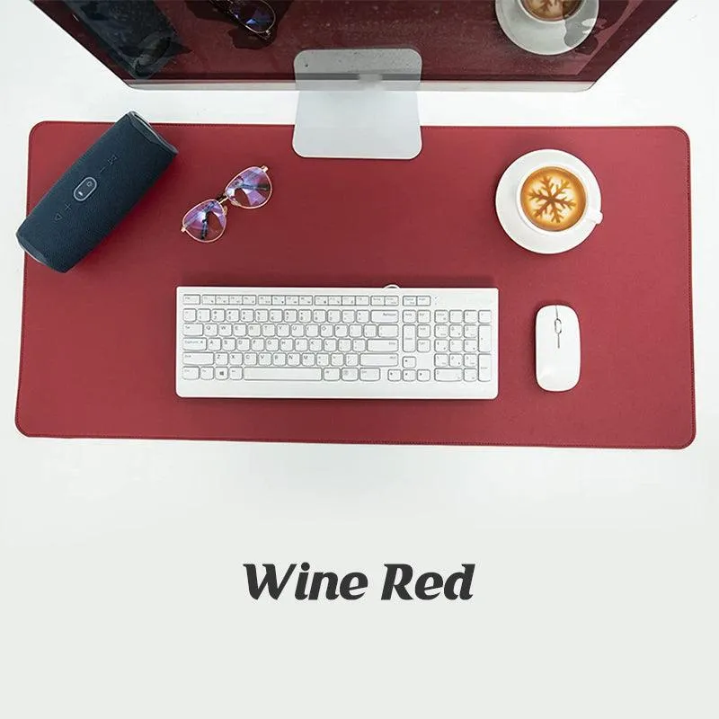 80*40Cm Leather Mouse Pad Gaming Desk Mat Anti Slip Extended Waterproof Mousepad