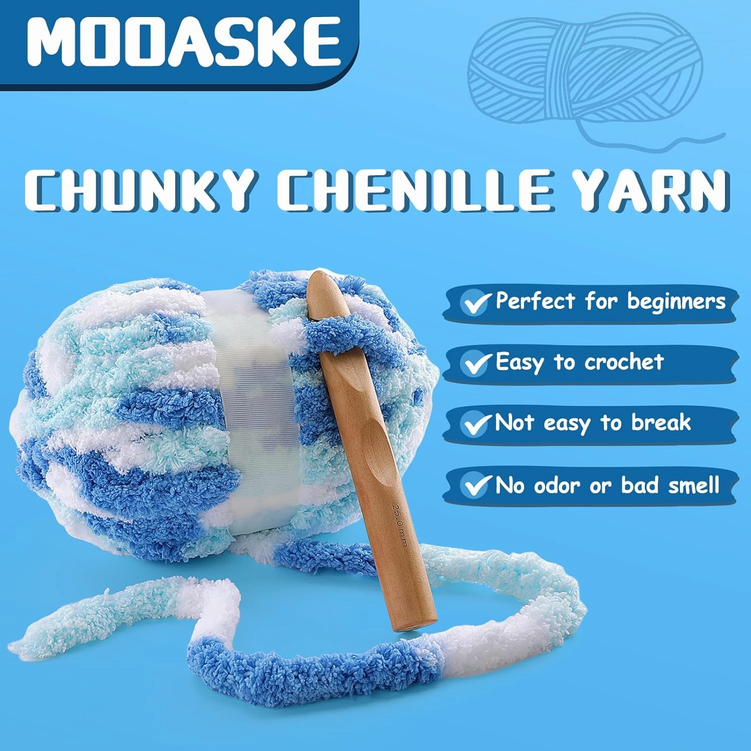 8 Pcs Chunky Yarn for Hand Knitting - Chunky Chenille Yarn for Crocheting - Fluffy Yarn for Crochet - Jumbo Yarn for Hand Knitting 227 yds 61.6 oz of Super Bulky Yarn (Burgundy-Grey-White)