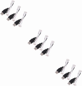 9pcs Mini Street Lights Toy Glow Component White Led Street Lamp Post for Landscape Decoration for Enhancing Your Model Scenery and Creating Beautiful Displays
