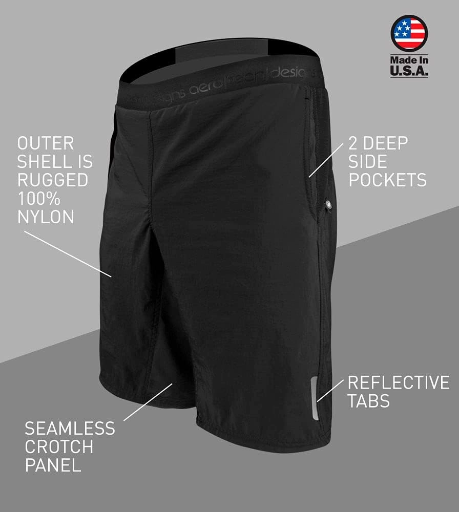 | Men's USA MTB Shorts | Mountain Bike Shell and Padded Liner | Made in USA