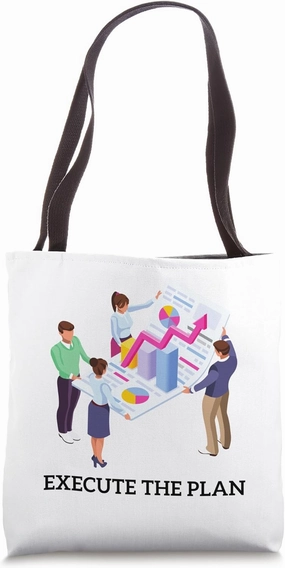 "Execute the Plan" is a dynamic and visually striking art Tote Bag