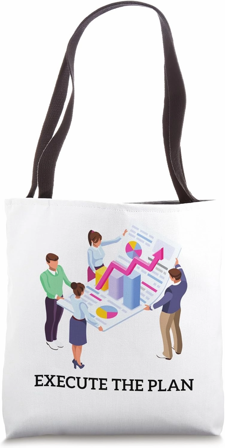 "Execute the Plan" is a dynamic and visually striking art Tote Bag