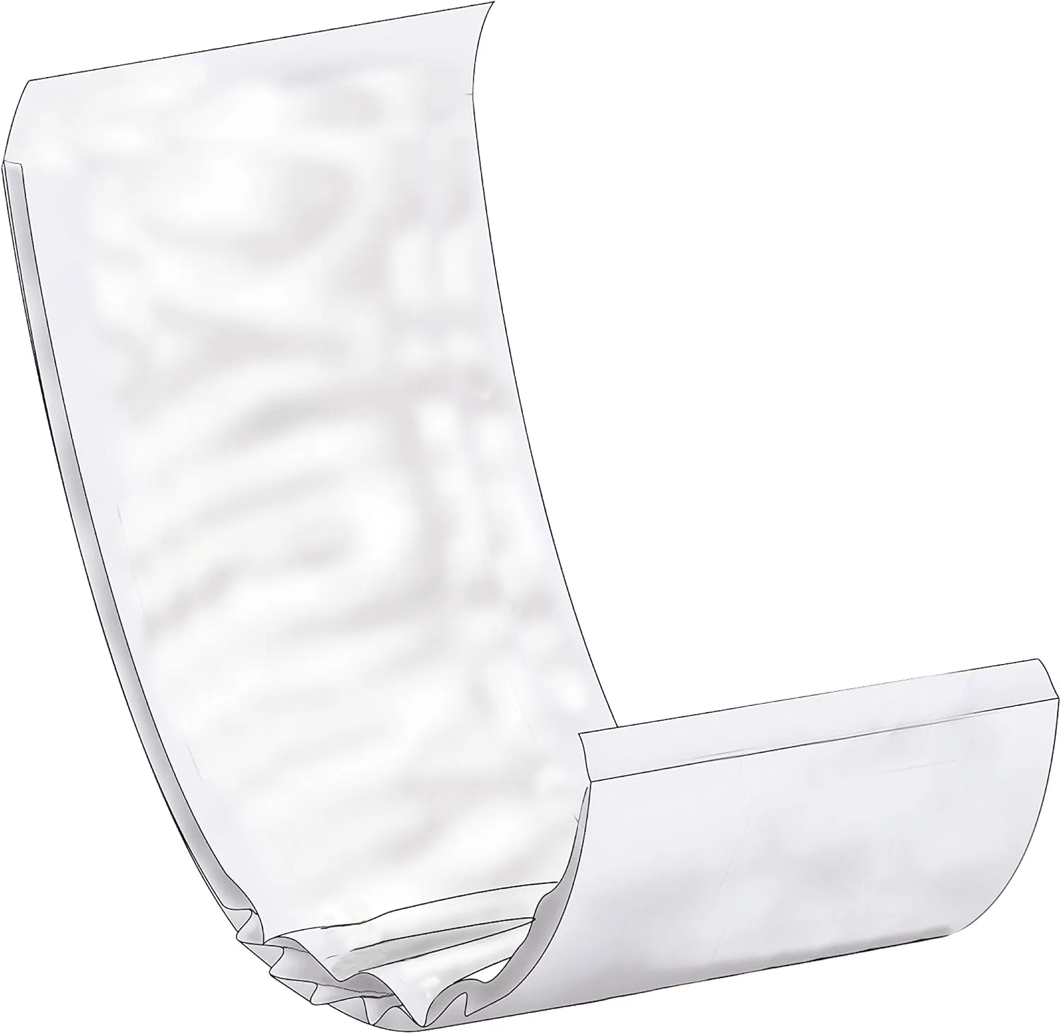 Abena BOOST Fluff Incontinence Pads - No Barrier/Flow-Through, (Sizes Normal To Extra Large) Extra Large, 120 Count