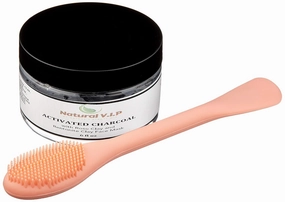 Activated Charcoal Face Mask with Bentonite and Rose Clay and Tea Tree oil