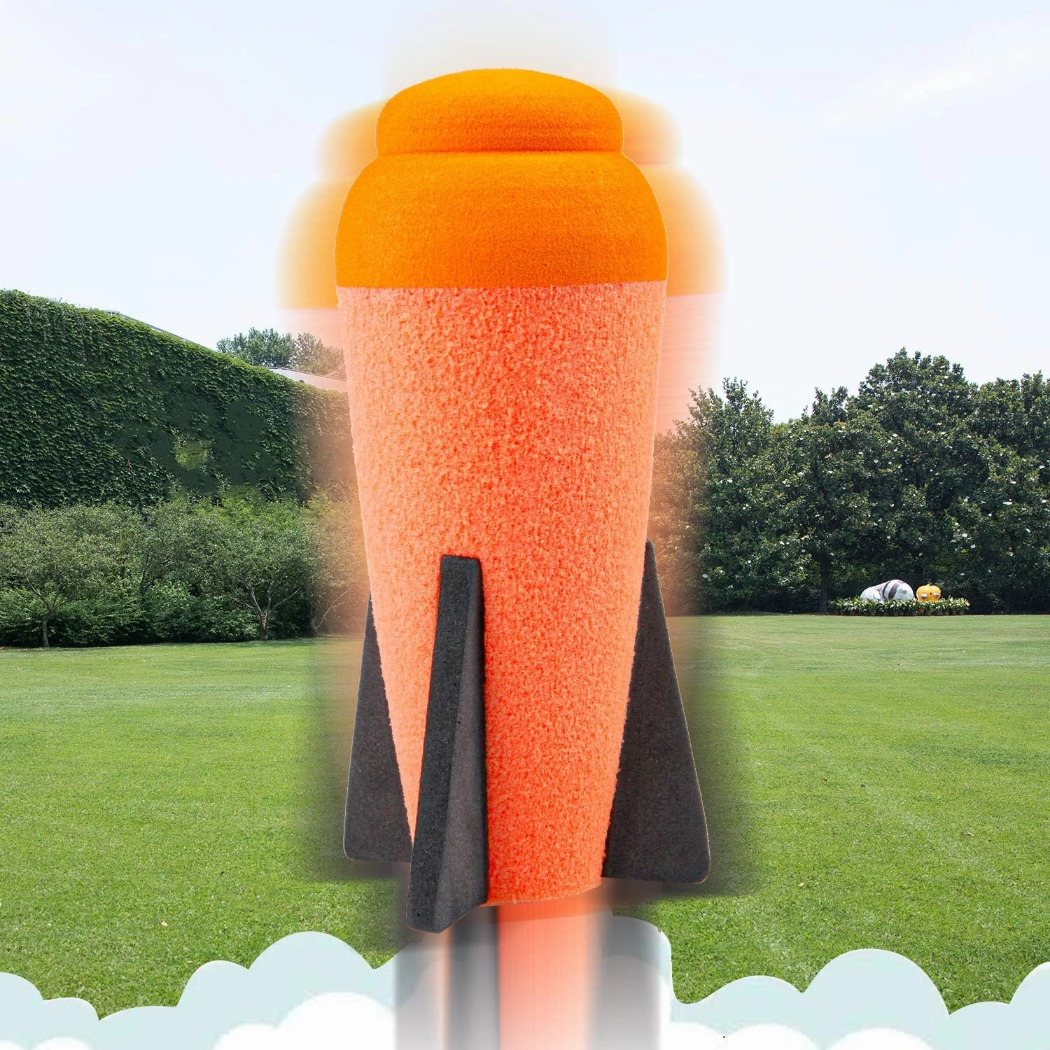 Aevdor Mega Missile Refill for Nerf N-Strike Elite Series, 8 Packs, Compatible Darts Foam Rockets Bullets for Nerf Blaster Gun (Orange)