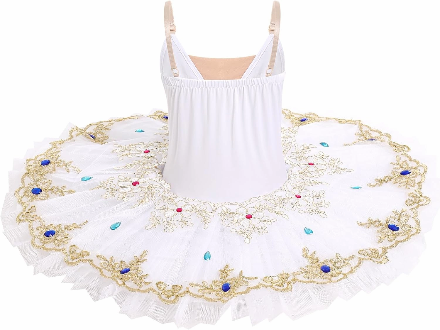 AFAVOM Girls Camisole Skirt Leotard Swan Lake Ballet Dance Outfit Sequin Platter Tutu Dress Ballerina Costume for Performance
