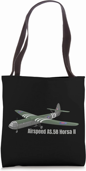 Airspeed Horsa MK II WW2 Troop Carrier Glider Plane Diagram Tote Bag