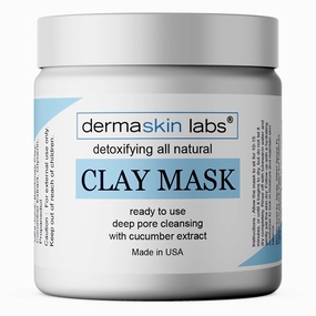 All Natural Clay Mask for Face with Cucumber Extract Mud Mask Ready to Use Purifying Deep Pore Minimizer Facial Skin Cleansing Reduces Pores