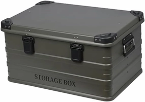 Aluminum Alloy Camping Storage Box, Outdoor Picnic Equipment Cookware Organizer, Trunk Fishing Sundries Organizer, Household Clothes Toy Organizer