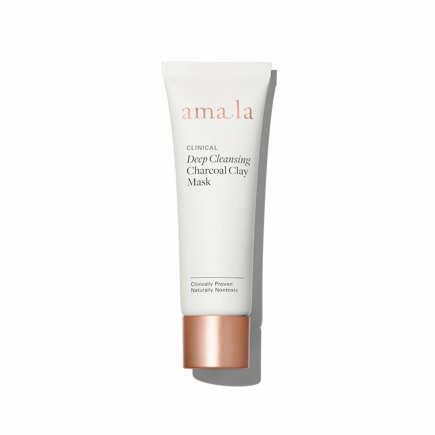 Amala Deep Cleansing Charcoal Clay Mask with Bamboo Charcoal, Moroccan Rhassoul Clay and Kukui Oil. Anti-Aging, Smoothes Texture and Decongests Pores. (50ml)