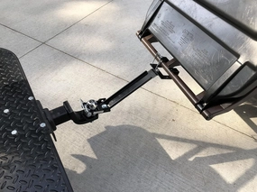 American-Made Garbage Commander UBL Single Can Ball or Bolt Mounted Garbage Hauling Hook - by Garbage Commander