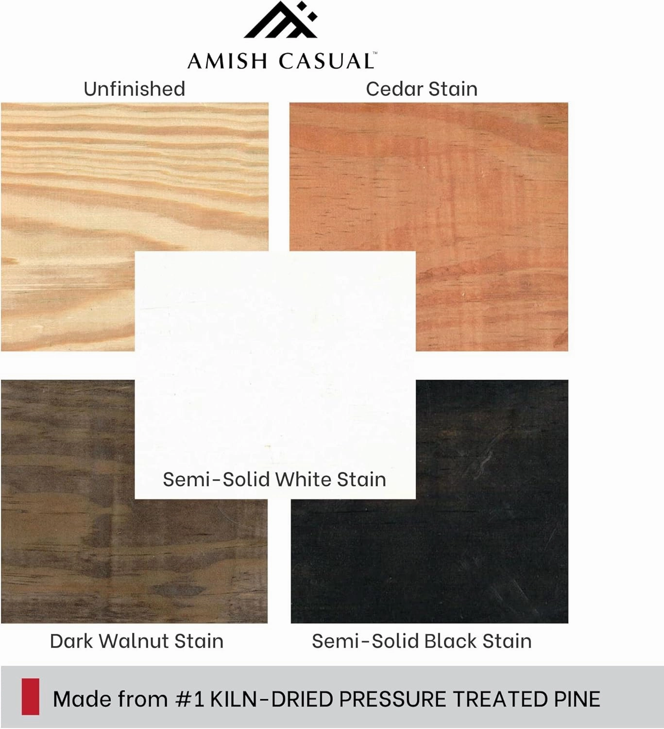 Amish Casual Heavy Duty 600 Lb Mission High Back Treated Glider Chair (Semi-Solid Black Stain)