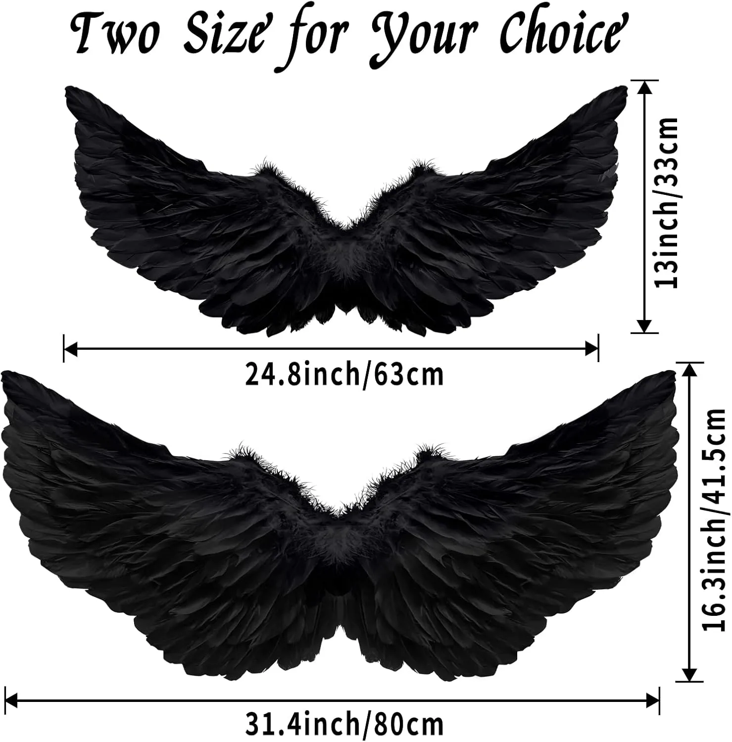 Angel Wings and Halo for Women, Kids, Girls - Christmas & Halloween Fancy Dress Costume