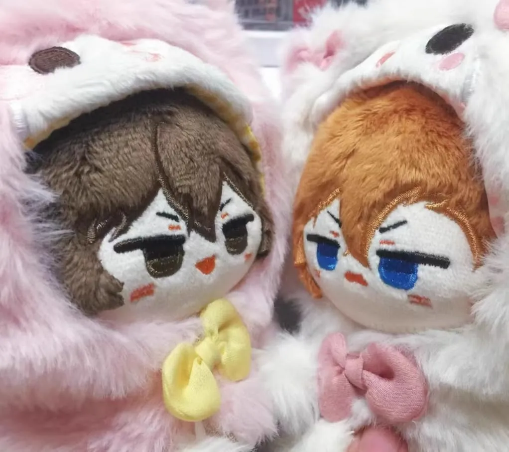 Anime Plush Doll Dazai Osamu Nakahara Chuuya Edogawa Rampo Mini Pendant Keychain Cute Toy Kids Gift（ Nakahara Chuuya ）