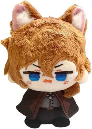 Anime Plush Doll Dazai Osamu Nakahara Chuuya Edogawa Rampo Mini Pendant Keychain Cute Toy Kids Gift（ Nakahara Chuuya ）