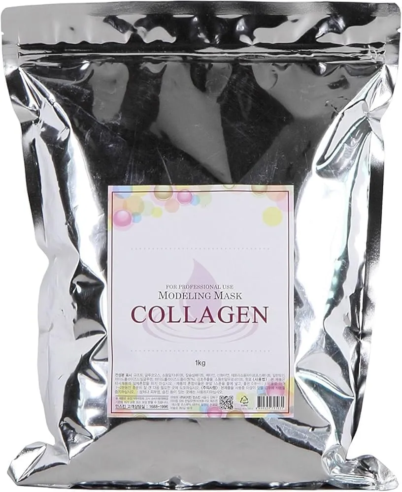 Anskin Collagen Modeling Mask Powder 2500ml – Korean Rubber Face Mask for Hydration, Firming, Anti-Aging, Pore Care – Professional Spa Facial, Peel-Off Powder Mask, K-Beauty anskin Skincare