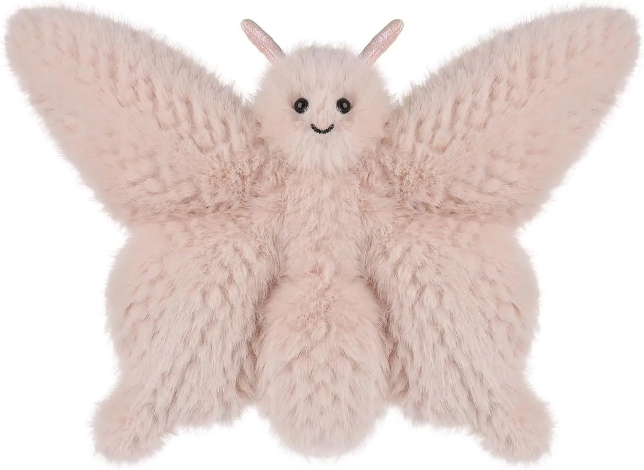 Apricot Lamb Butterfly Plush Stuffed Animals for Kids, Soft Cute Plushies Toys for Baby Girl and Boy, Fluffy Butterfly Pink