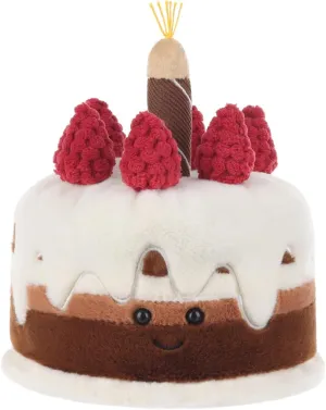 Apricot Lamb Chocolate Cake Stuffed Animals for Kids, Soft Cute Plush Toys for Baby Girl and Boy, 7 Inches