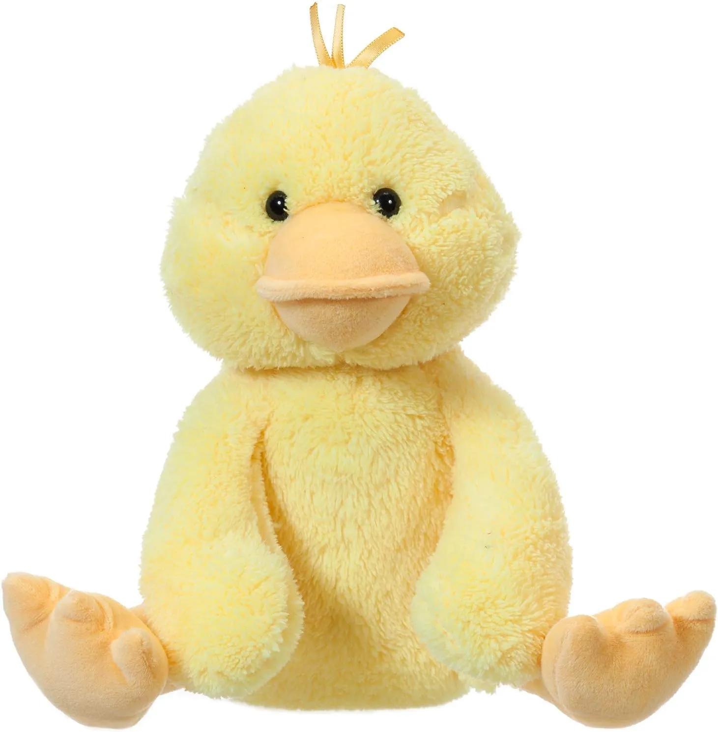 Apricot Lamb Duck Plush Stuffed Animals for Kids, Soft Cute Plush Toys for Baby Girl and Boy, Fluffy Duck Yellow