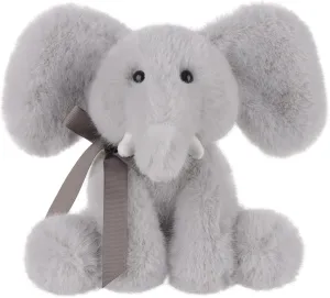 Apricot Lamb Elephant Plush Stuffed Animals for Kids, Soft Cute Plushies Toys for Baby Girl and Boy, Fluffy Elephant Blue 7.1 Inches