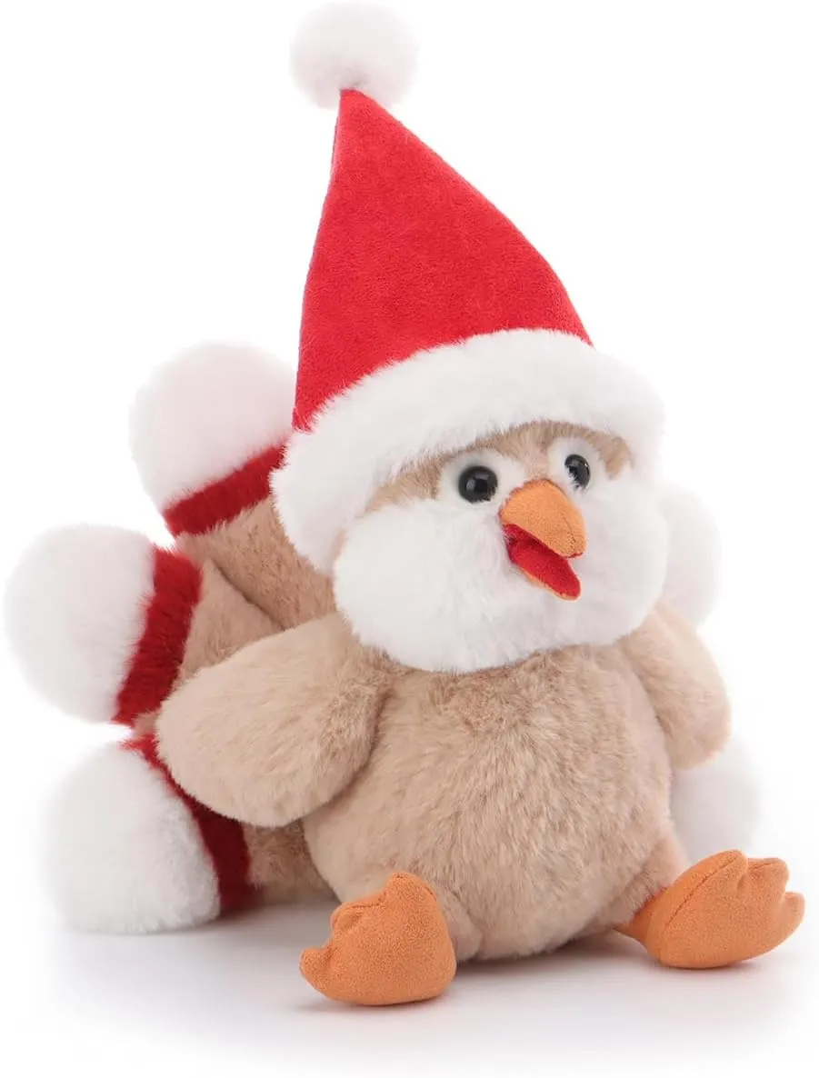 Apricot Lamb Enthusiasm Turkey Stuffed Animals for Kids, Soft Cute Plush Toys for Baby Girl and Boy, 7 Inches
