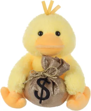 Apricot Lamb Fortune Duck Stuffed Animals for Kids, Soft Cute Plush Toys for Baby Girl and Boy, Fluffy Fortune Duck