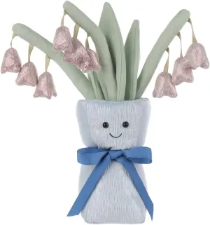 Apricot Lamb Lily of The Valley Vase Stuffed Animals for Kids, Soft Cute Plush Toys for Baby Girl and Boy, Fluffy Lily of The Valley Vase 11.9 Inches