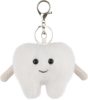 Apricot Lamb Tooth Cute Keychain, Soft Stuffed Plush Keychain Toys for Kids’ Backpack, Purse