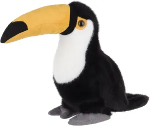 Apricot Lamb Toucan Plush Stuffed Animals for Kids, Soft Cute Plush Toys for Baby Girl and Boy, Fluffy Toucan Black 7.9 Inches