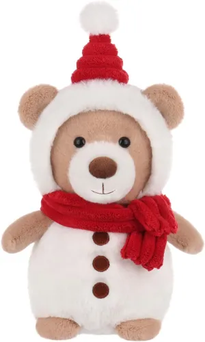 Apricot Lamb White Snow Bear Plush Stuffed Animals for Kids, Soft Cute Plush Toys for Baby Girl and Boy, Fluffy White Snow Bear White