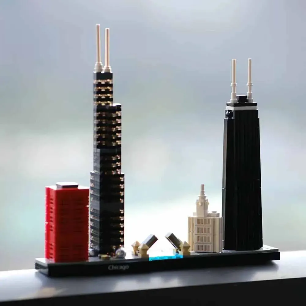 Architecture MOC Chicago Skyline Bricks Toy