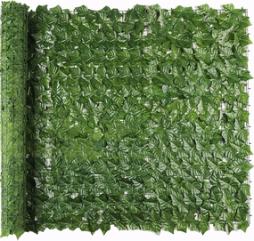 Artificial Ivy Privacy Fence Screen, 120x40 Inch Artificial Faux Ivy Hedge, Expandable Faux Privacy Fence with 80 pcs Zip Ties, Decoration for Outdoor Garden, Color Printing Sweet Potato Leaves