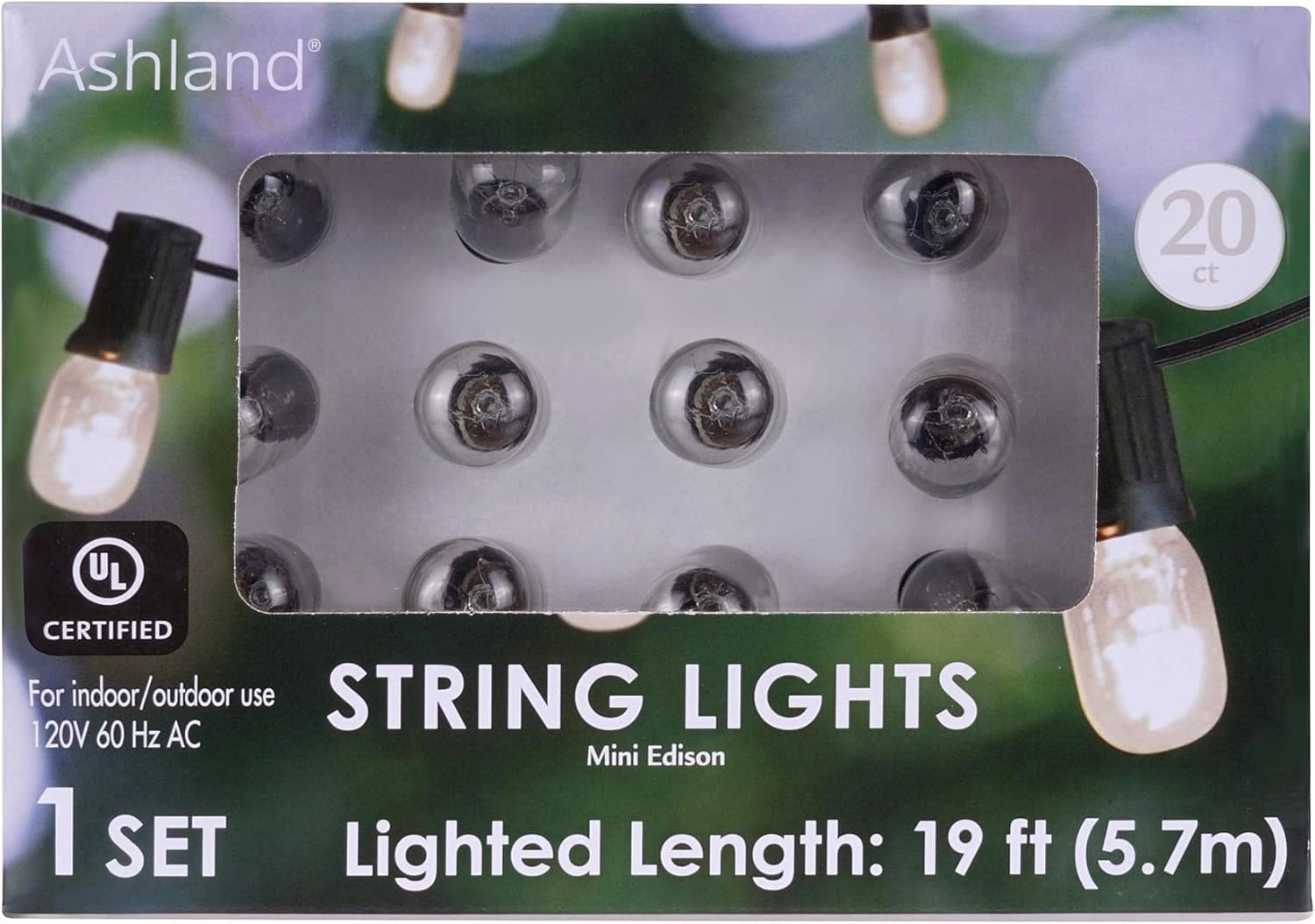 Ashland 6 Pack: 20ct. Clear Mini Edison String Lights