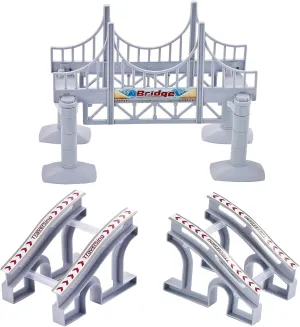 Assembly Slope and Bridge Tracks Accessories Replacement ONLY, Fun Addition DIY Tracks Pieces for Education Tracks Playset(Bridge)